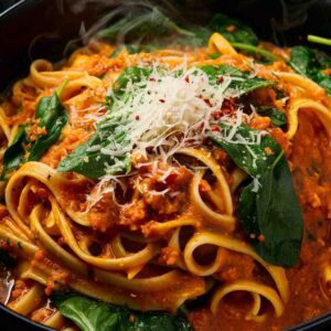 würzige Butternut-Kürbis-Pasta