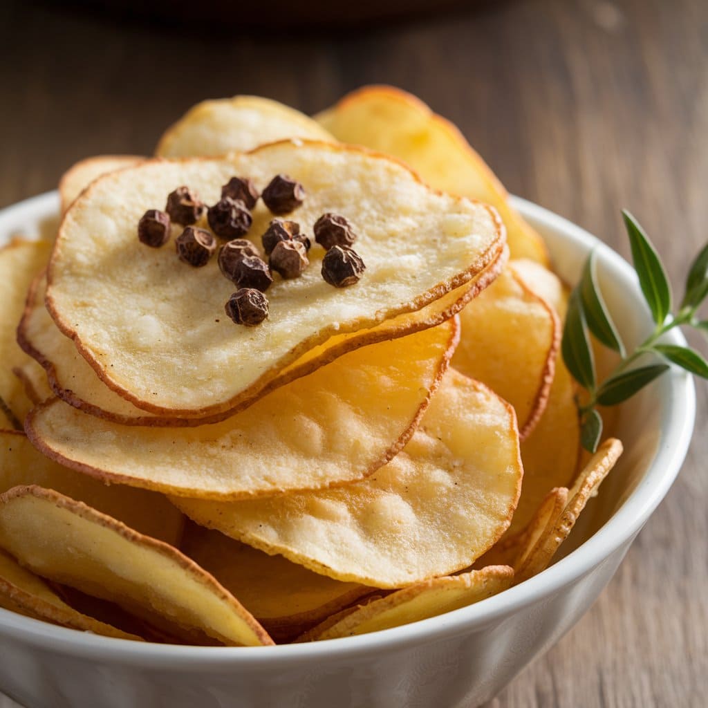 Knusprige hausgemachte Kartoffelchips Rezept
