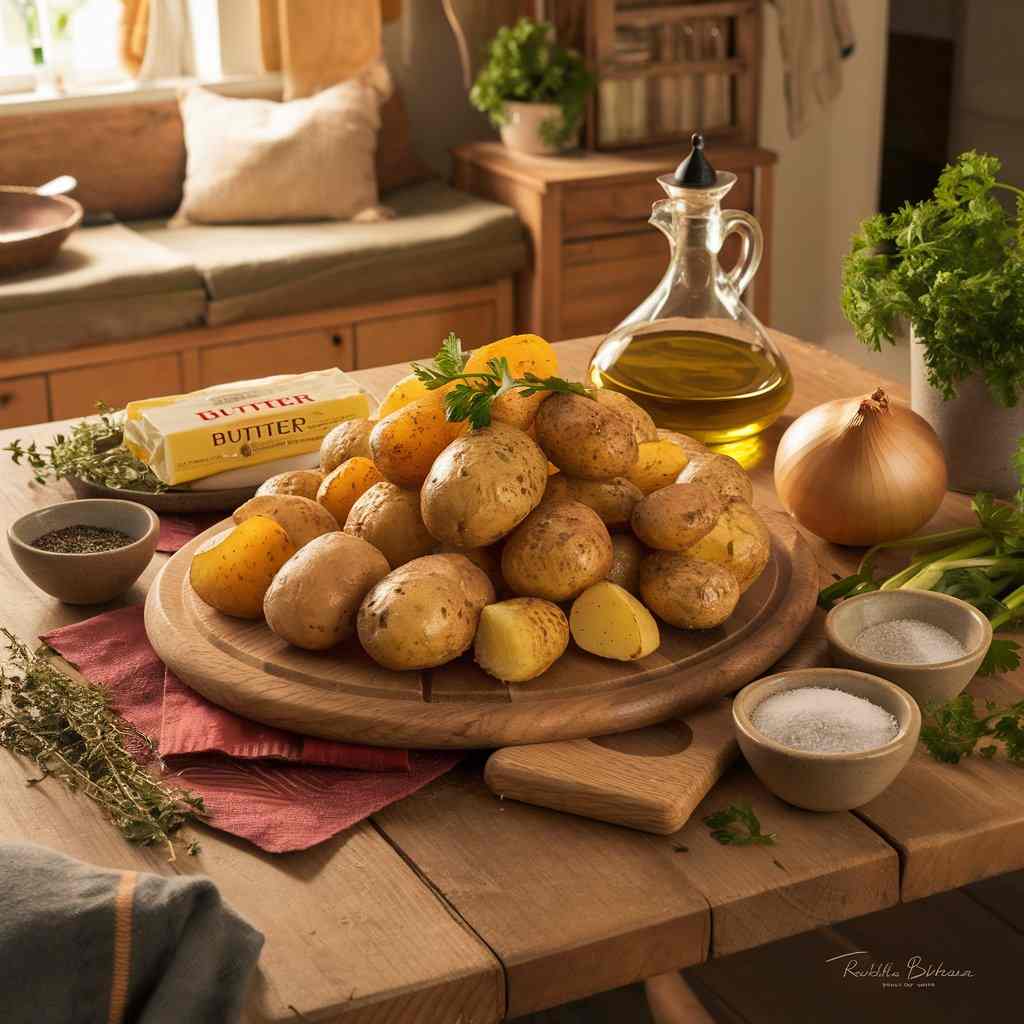 Bratkartoffeln mit Butter und Thymian