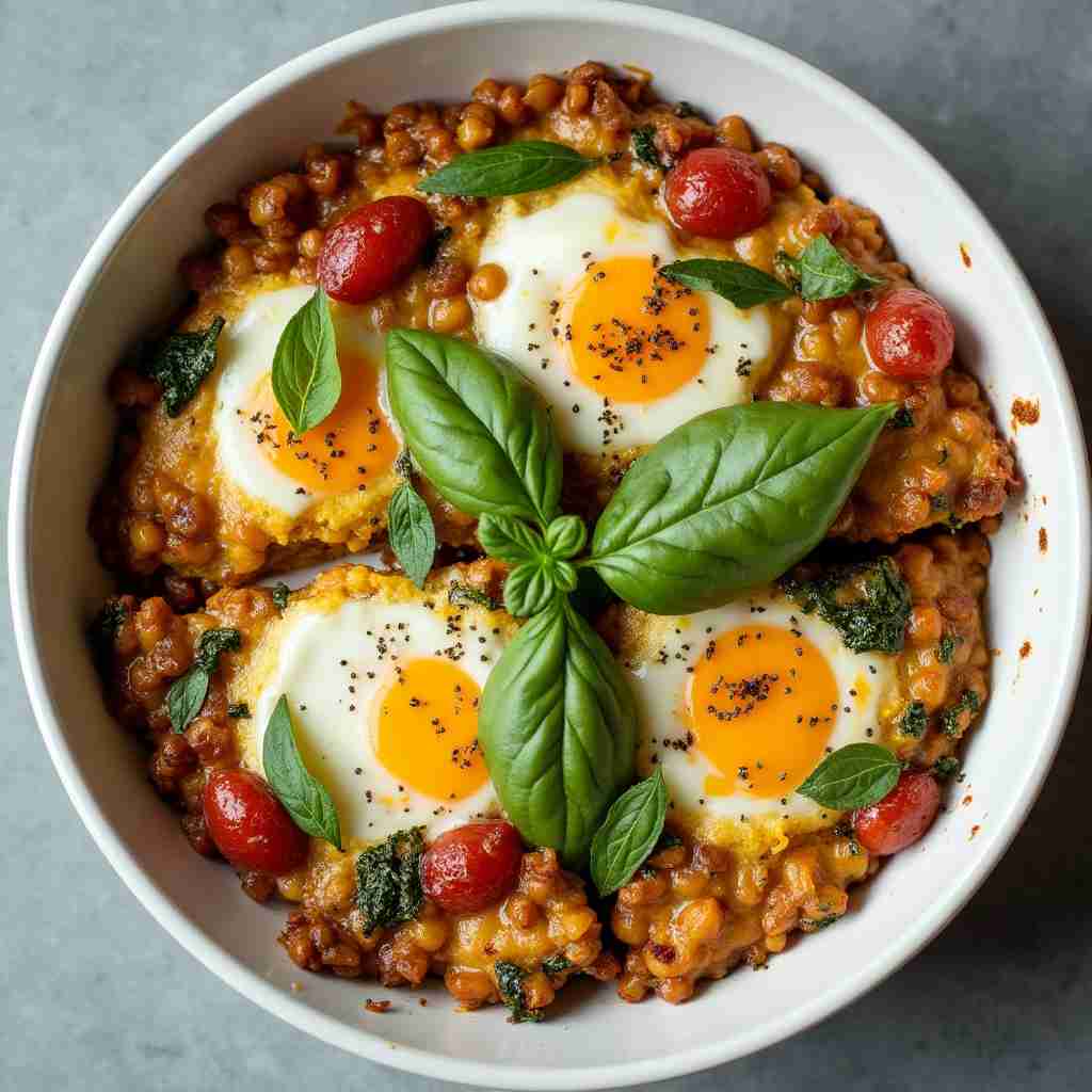 Mediterrane Linsen-Frittata
