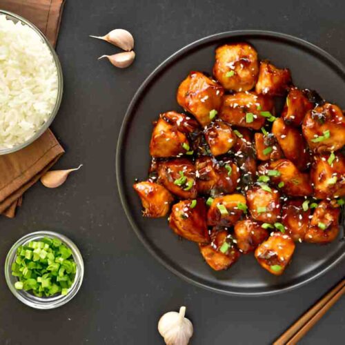Knusprig gebackener Sesam-Tofu