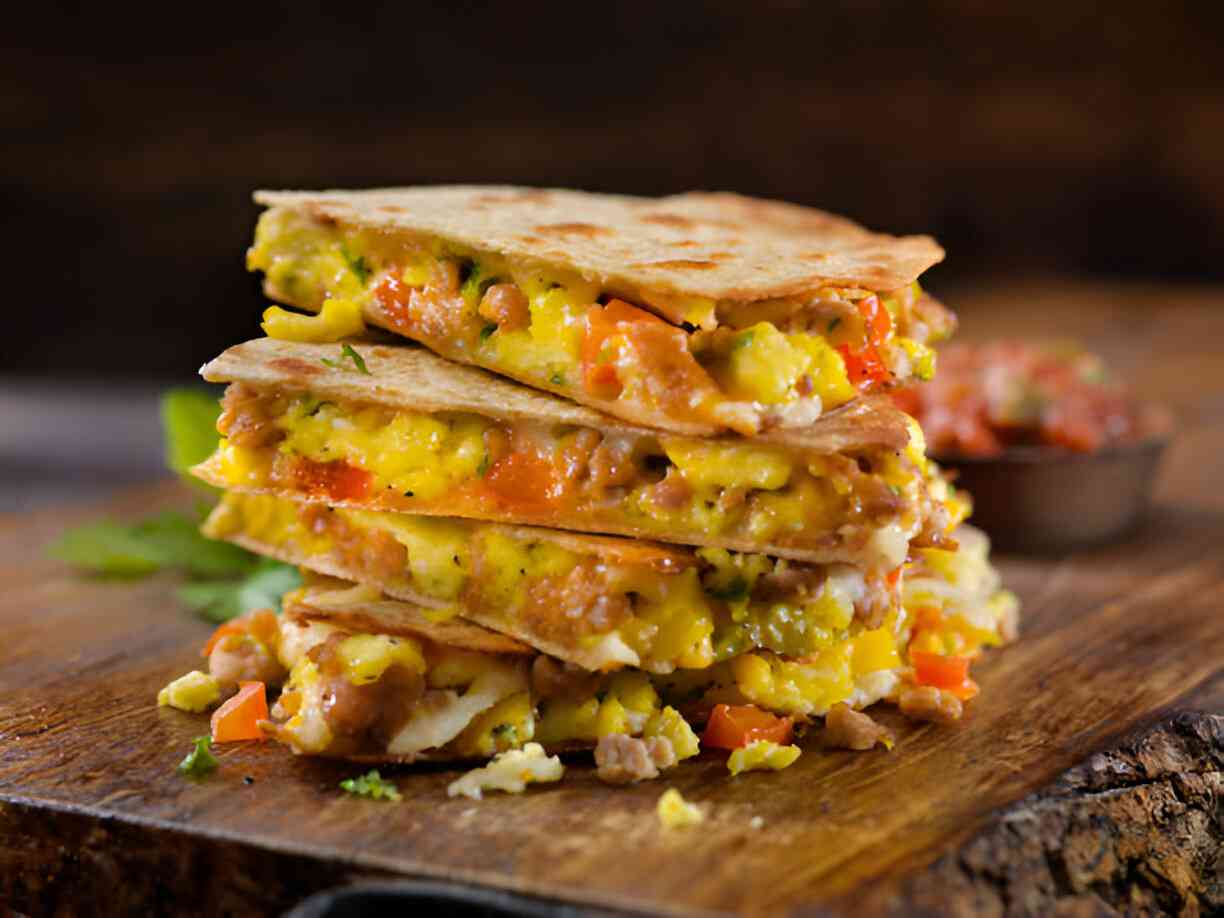 Crunch-Wraps mit Rindfleisch und Käse