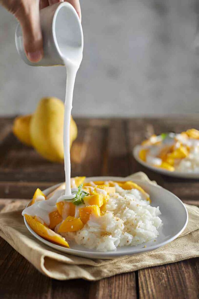 Thailändischer Klebreis mit Mango