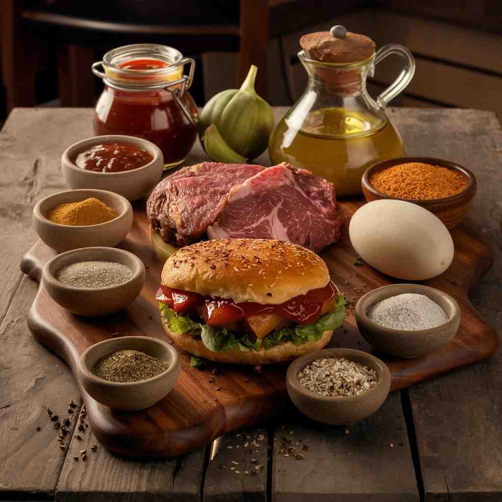 gebratenen Burger-Laibchen