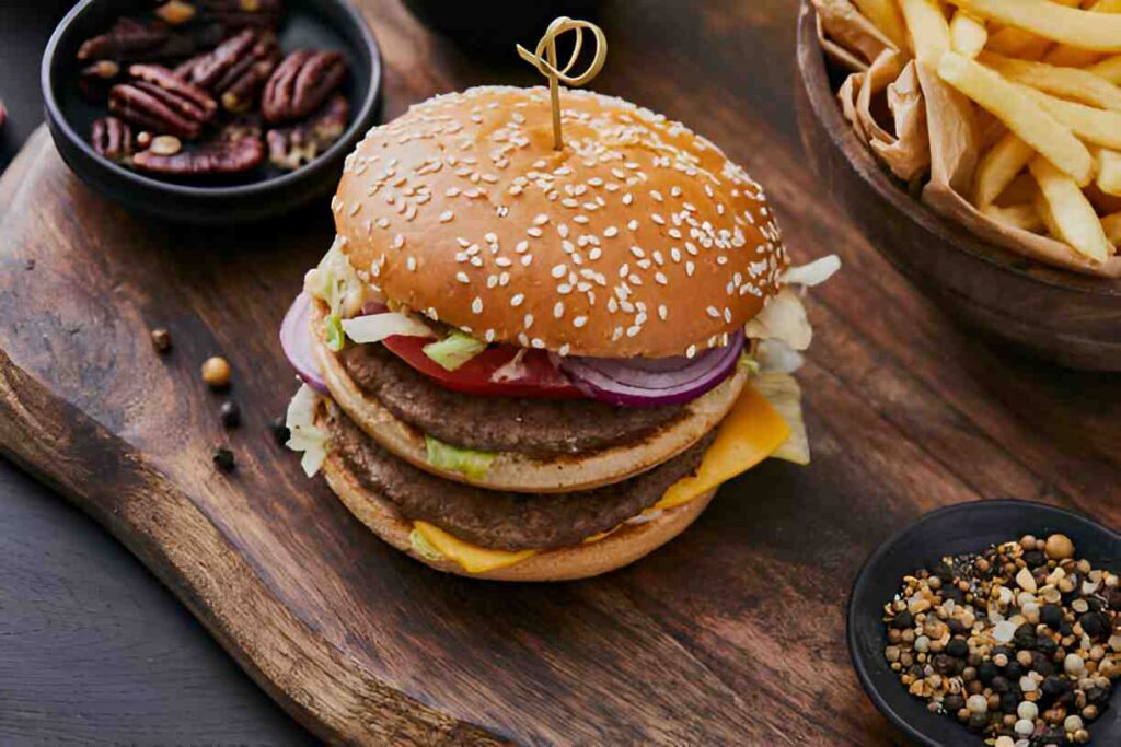 gebratenen Burger-Laibchen