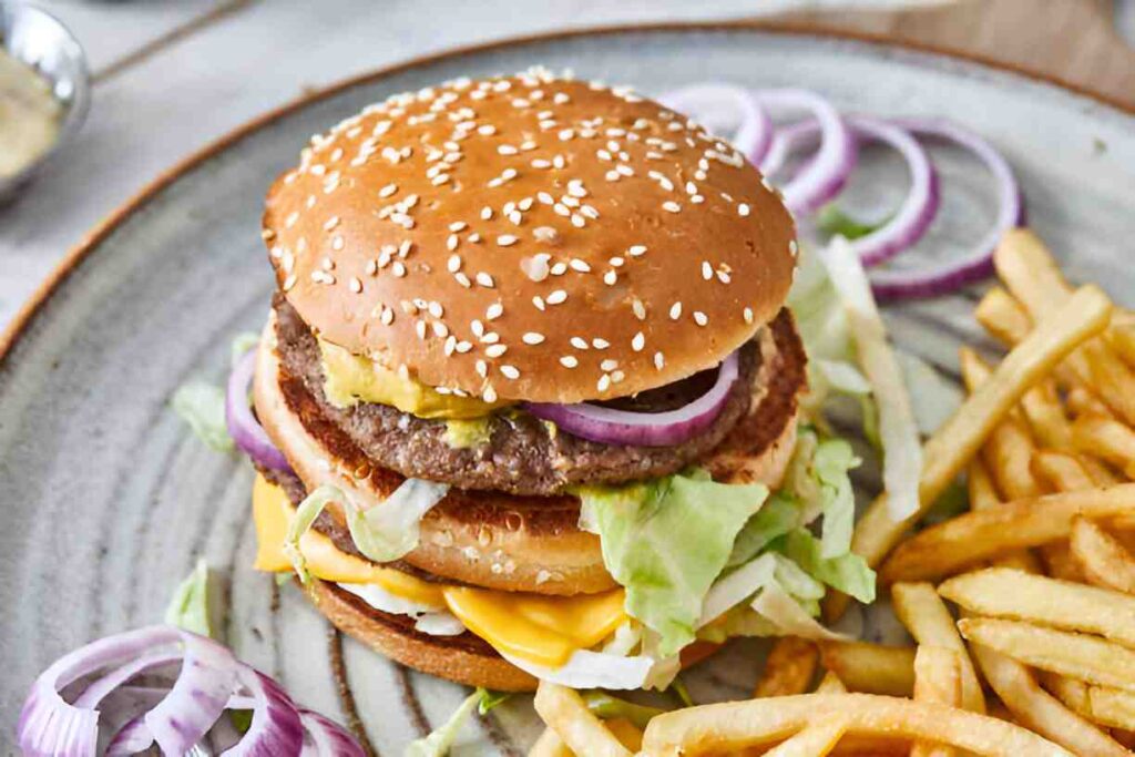gebratenen Burger-Laibchen