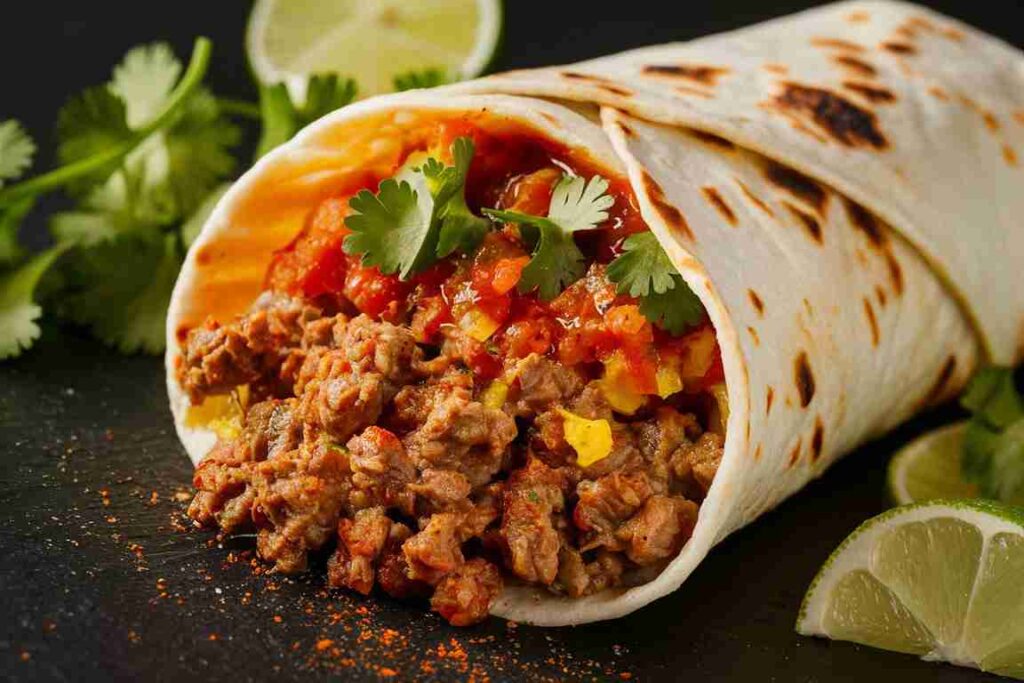 Burrito mit Hackfleisch selber machen