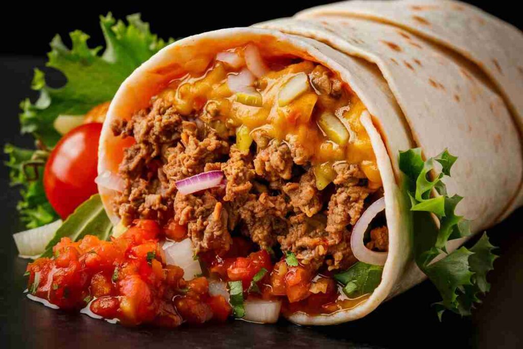 Burrito mit Hackfleisch selber machen