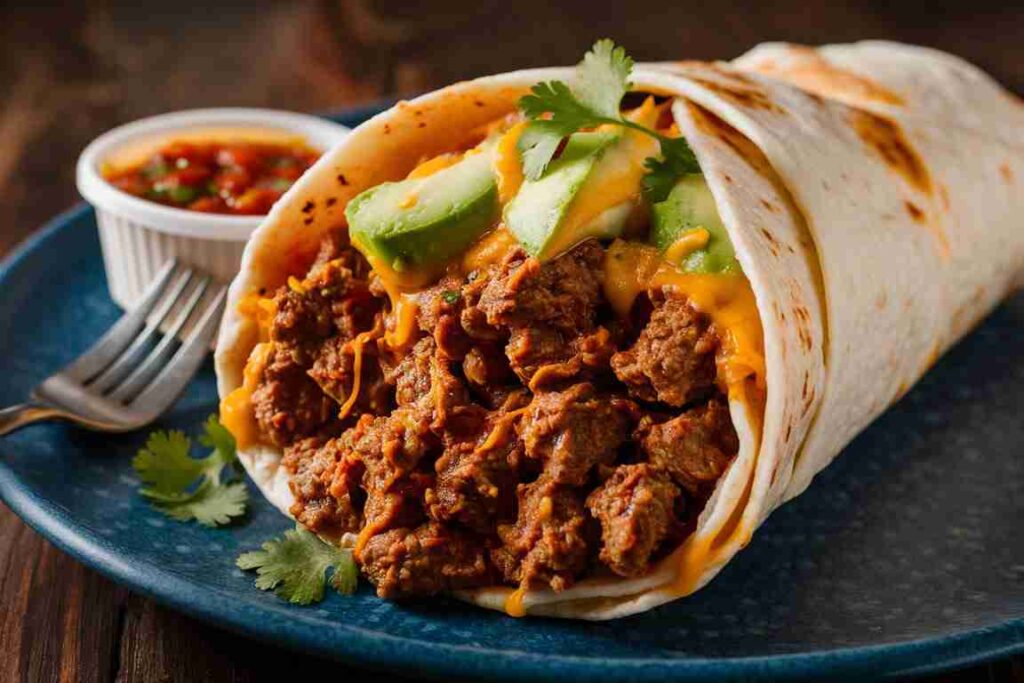 Burrito mit Hackfleisch selber machen
