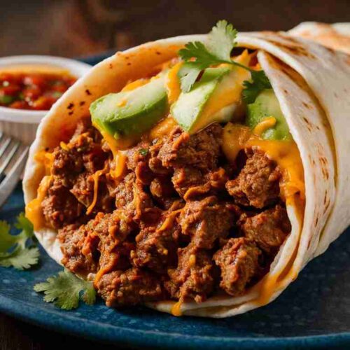 Burrito mit Hackfleisch selber machen