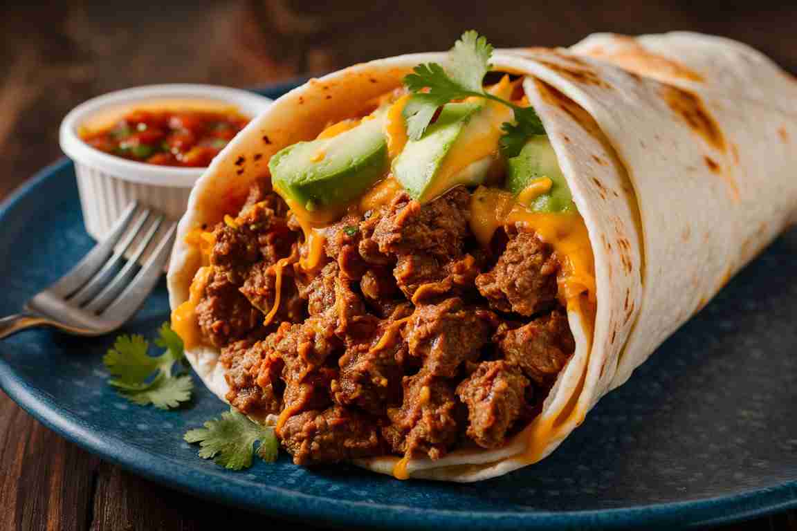 Burrito mit Hackfleisch selber machen