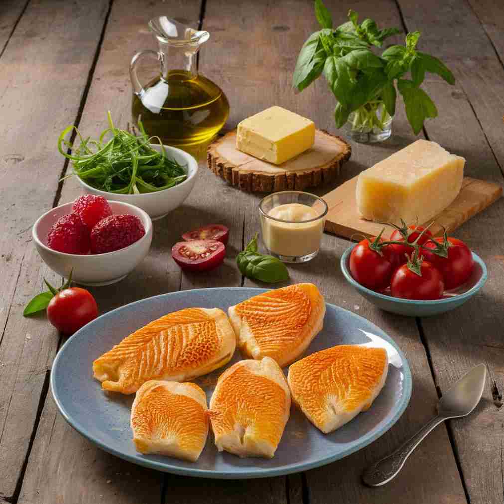 Cremiges Knoblauch-Butter-Toskana-Lachs