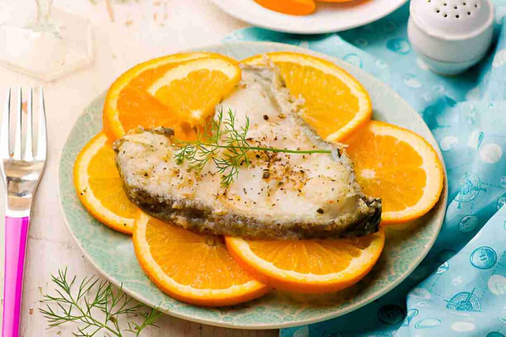 Heilbuttfilets mit Fenchel und Orange