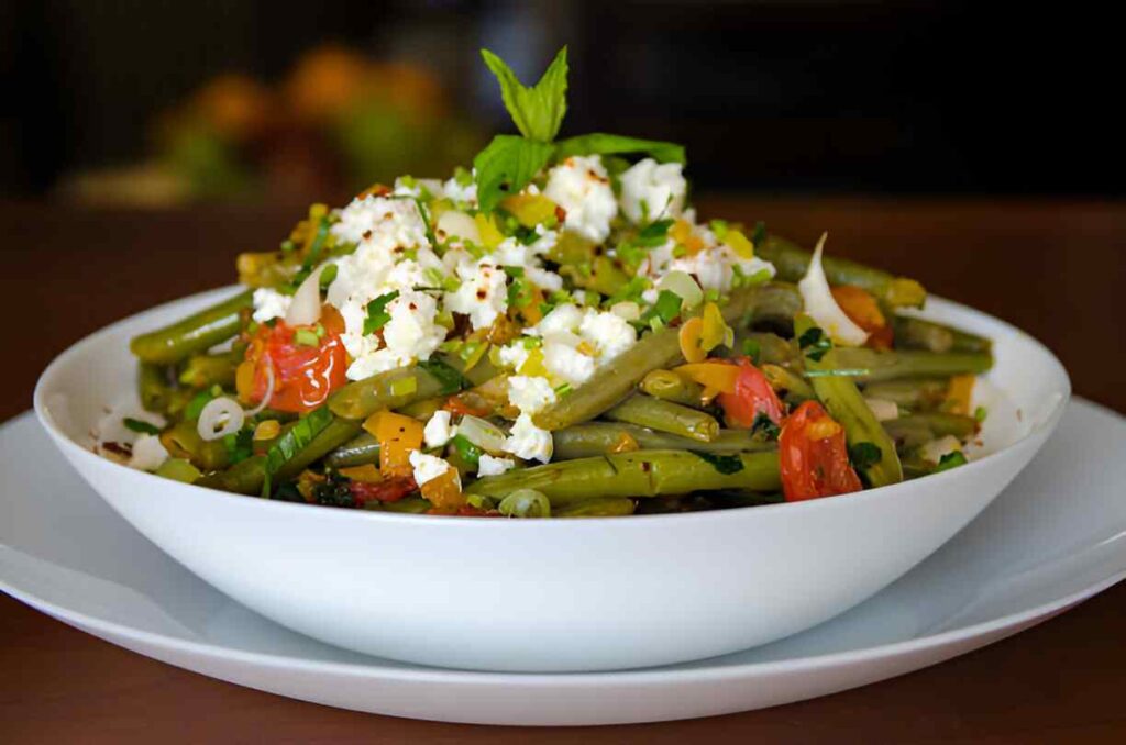 Grüner Bohnensalat
