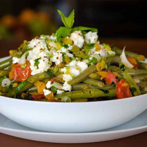Grüner Bohnensalat