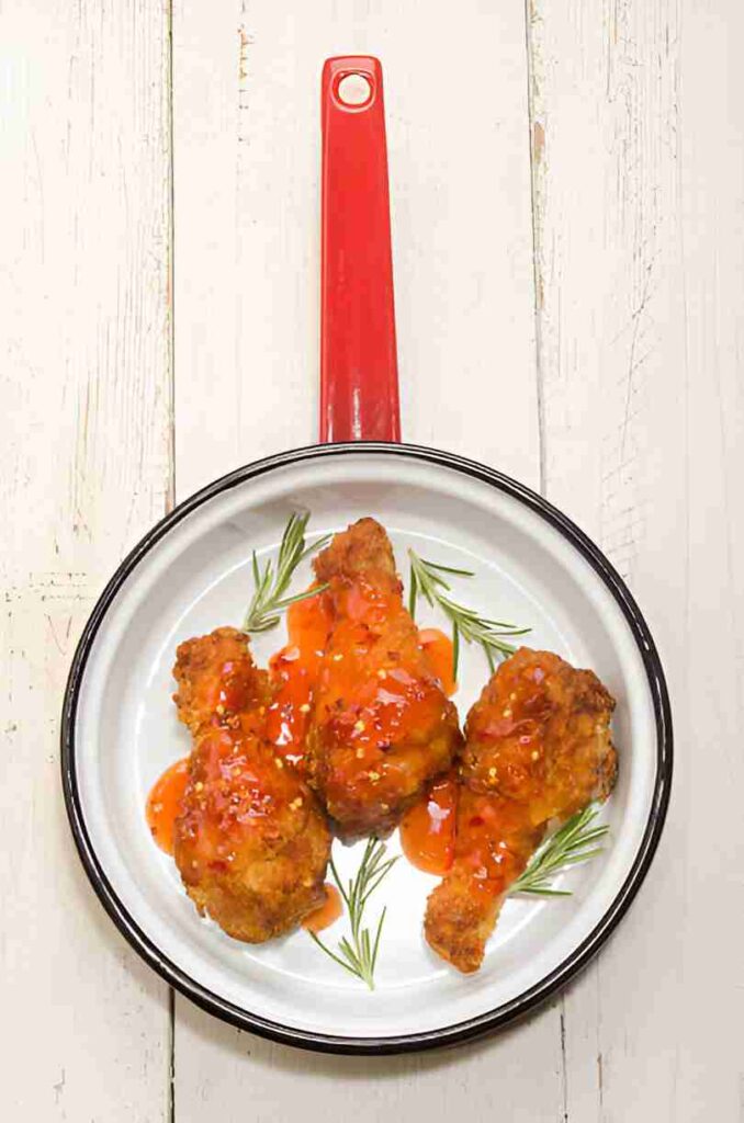 Hähnchen mit Honig-Chili-Soße