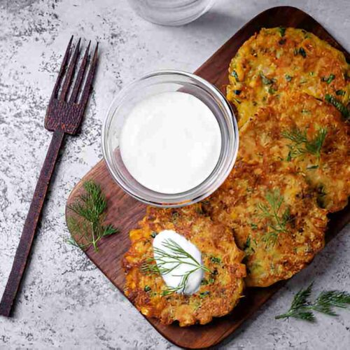 Keto Gemüse-Pfannkuchen