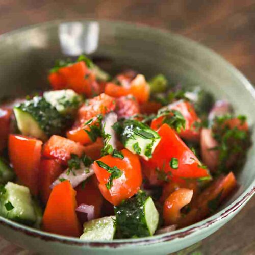 Tomaten-Gurken Salat