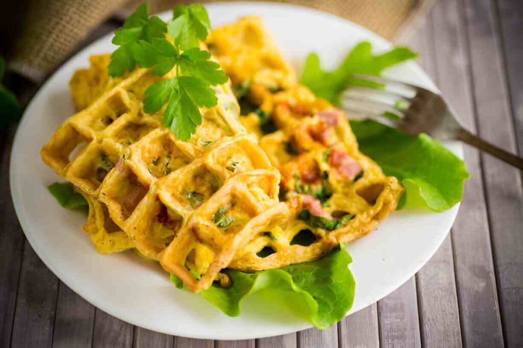 Omelett aus dem Waffeleisen
