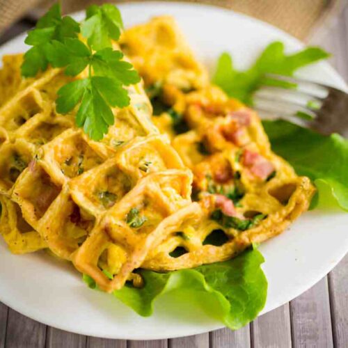 Omelett aus dem Waffeleisen