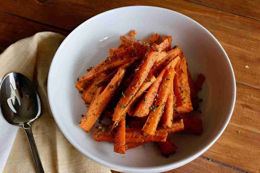 Gebackene Karotten mit Parmesan