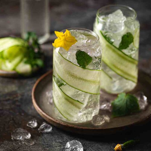Holunderblüten & Gurken Collins
