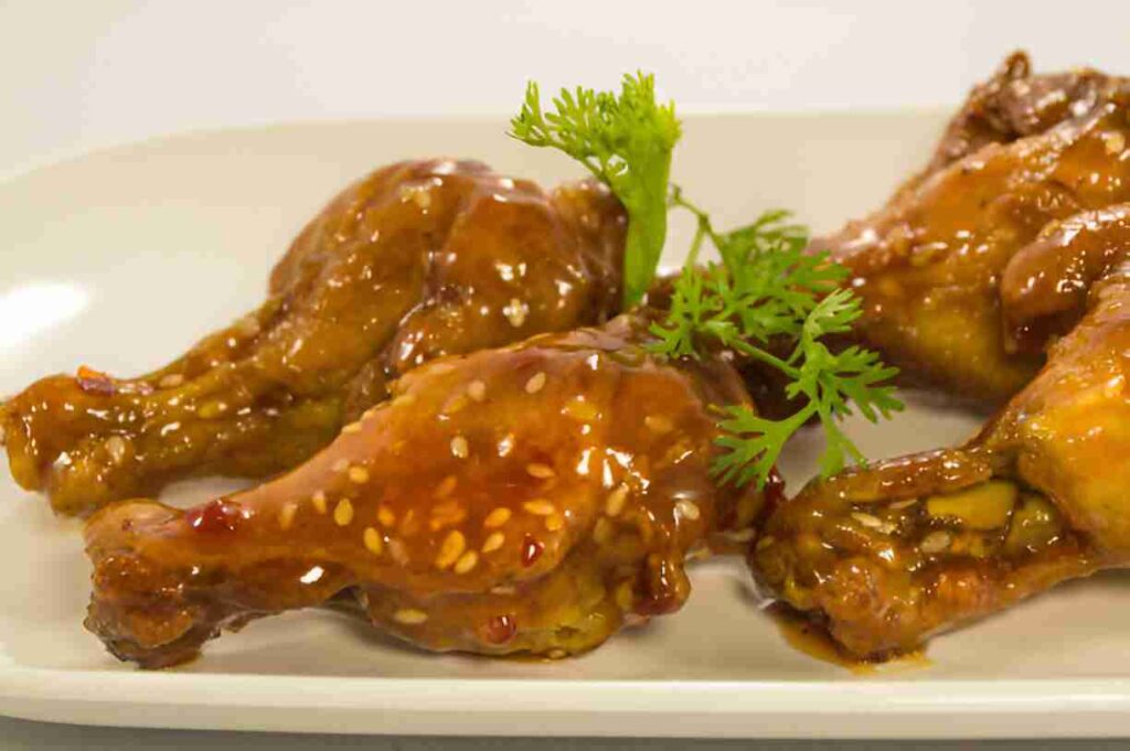 Hähnchen mit Honig-Chili-Soße