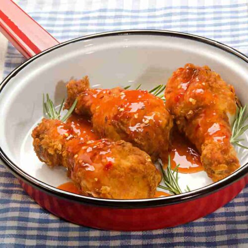 Hähnchen mit Honig-Chili-Soße