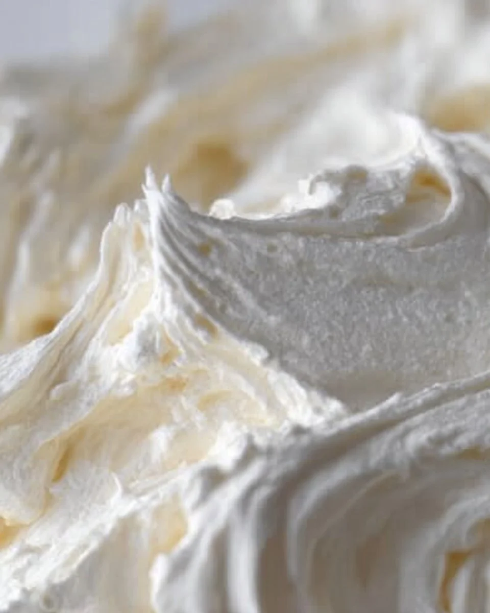 Mascarpone-Schlagsahne-Frosting auf einem köstlichen Kuchen