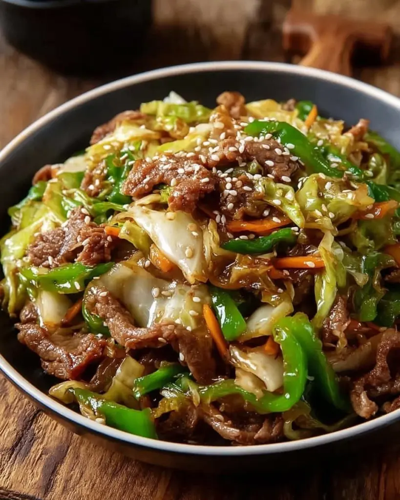 Chinakohl mit Hackfleisch in einem schmackhaften Rezept zubereitet