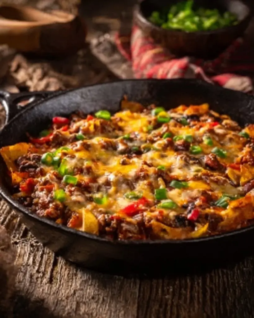 Leckerer Cowboy-Auflauf, einfach zuzubereiten für ein herzhaftes Abendessen.