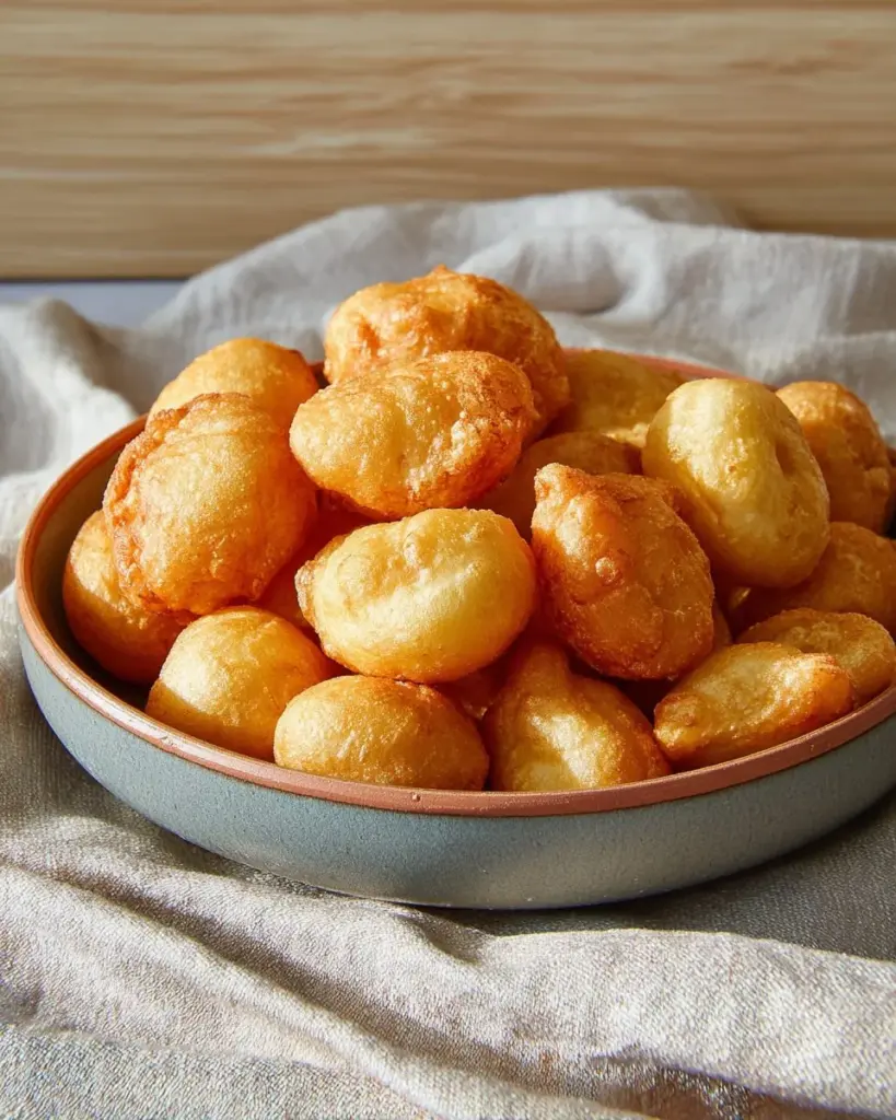 Crispy Australian Potato Pancakes served with dipping sauce on a plate