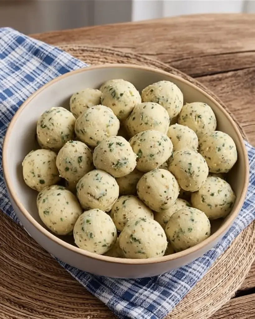 Crumble Dumplings topped with a delicious crumble for added flavor.