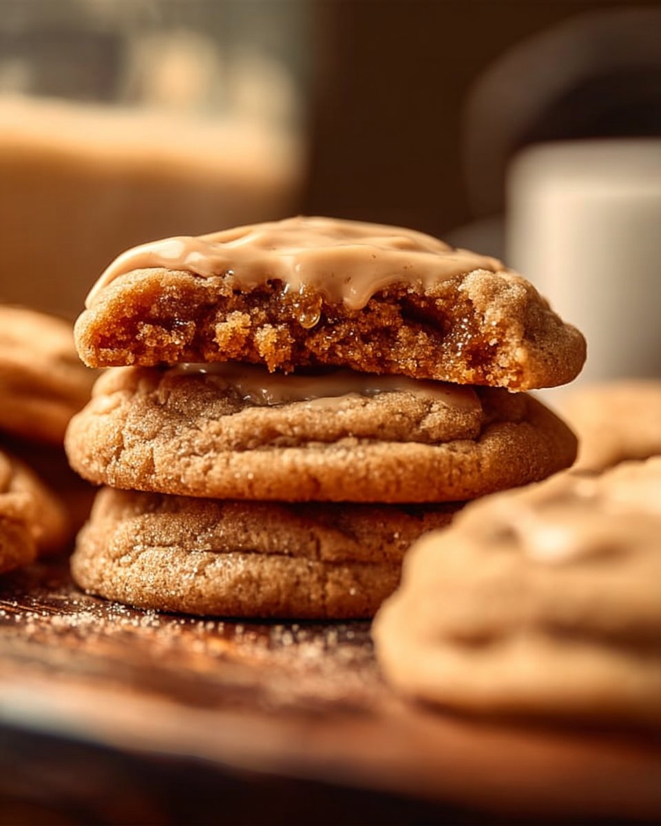 Weiche, zähe Brown Sugar Kekse mit Ahornsirup