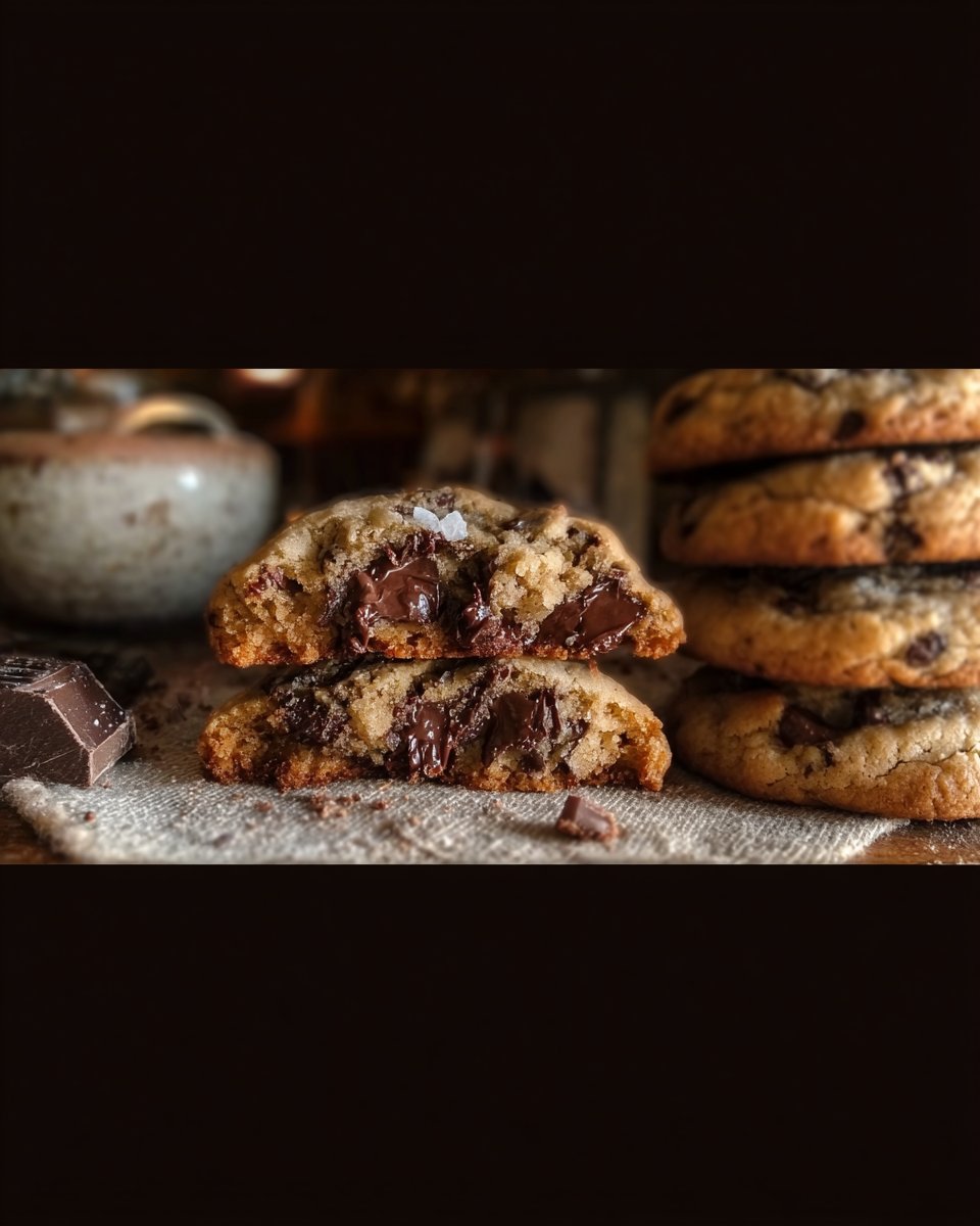 Ultra dicke Bäckerei-Style Schokoladenkekse – knusprige Ränder, zähe Mitte und voller Schokolade!