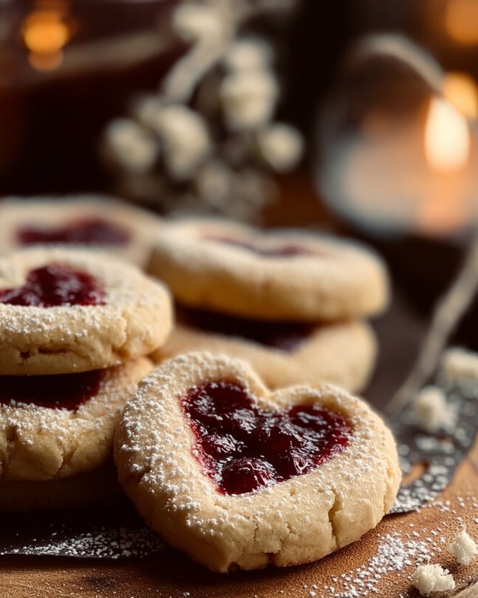 Marzipan Himbeer Plätzchen
