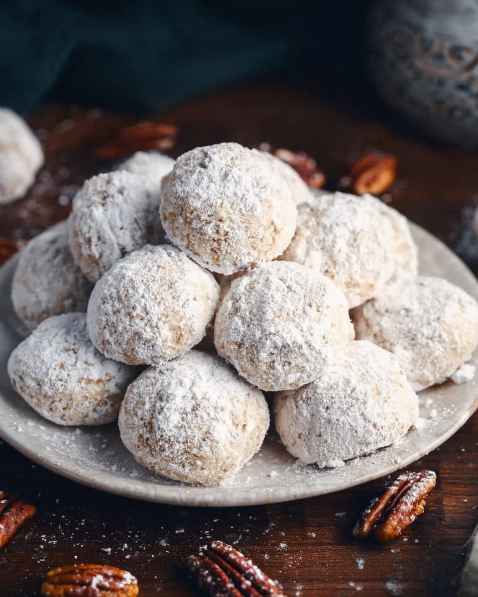 Pecan Schneeball-Kekse