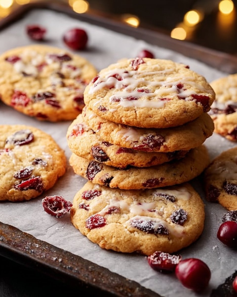 Kauige Weihnachts-Cranberry-Orange-Kekse