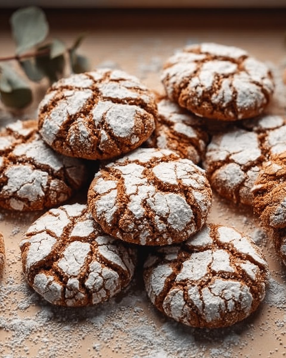 Lebkuchen-Crinkle-Kekse