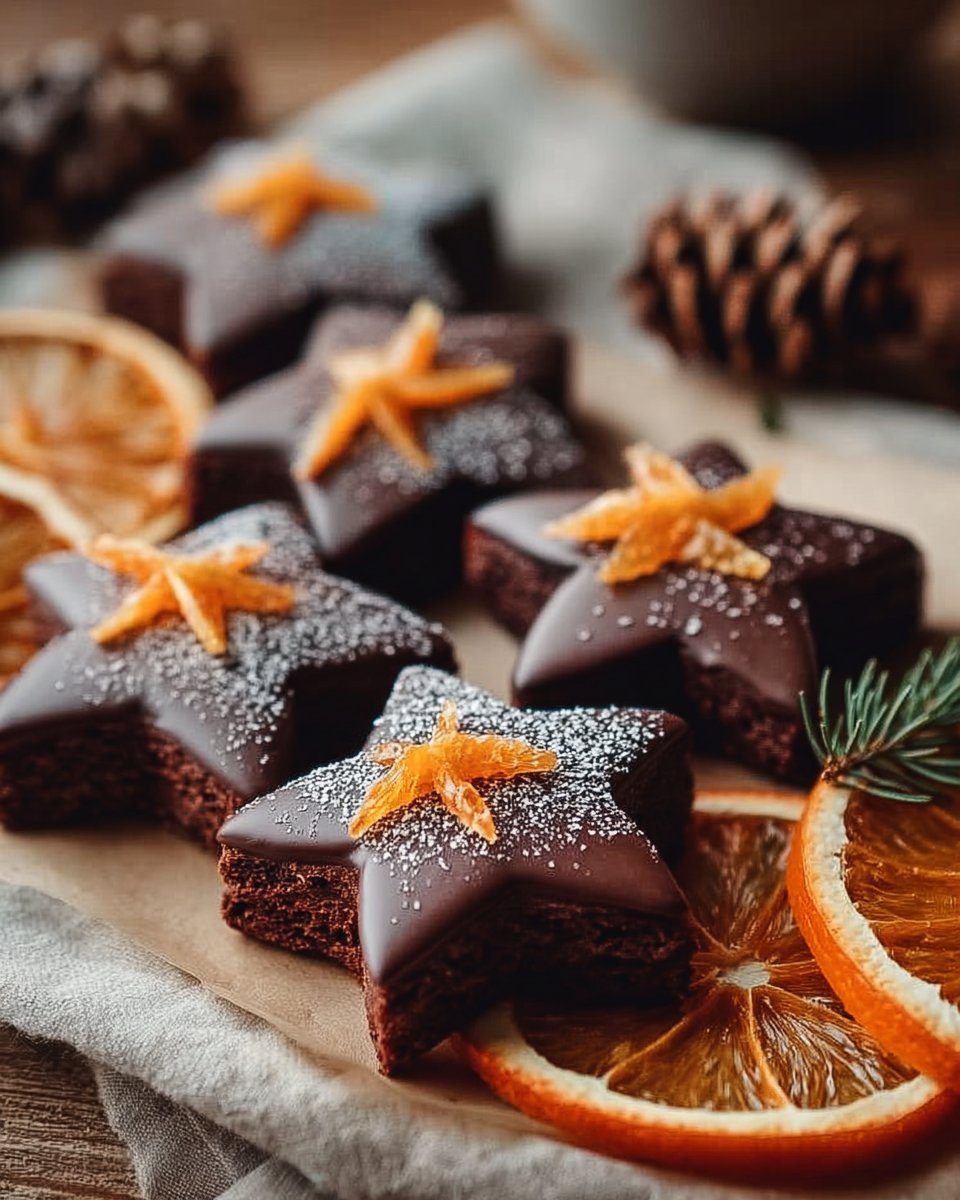 Saftige Schoko-Orangen-Sterne: Zart und aromatisch