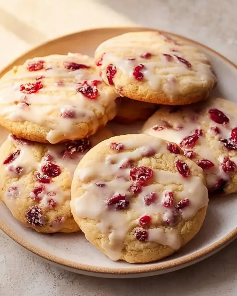Leckere Weihnachts-Cranberry-Orange-Kekse auf einem festlich gedeckten Tisch