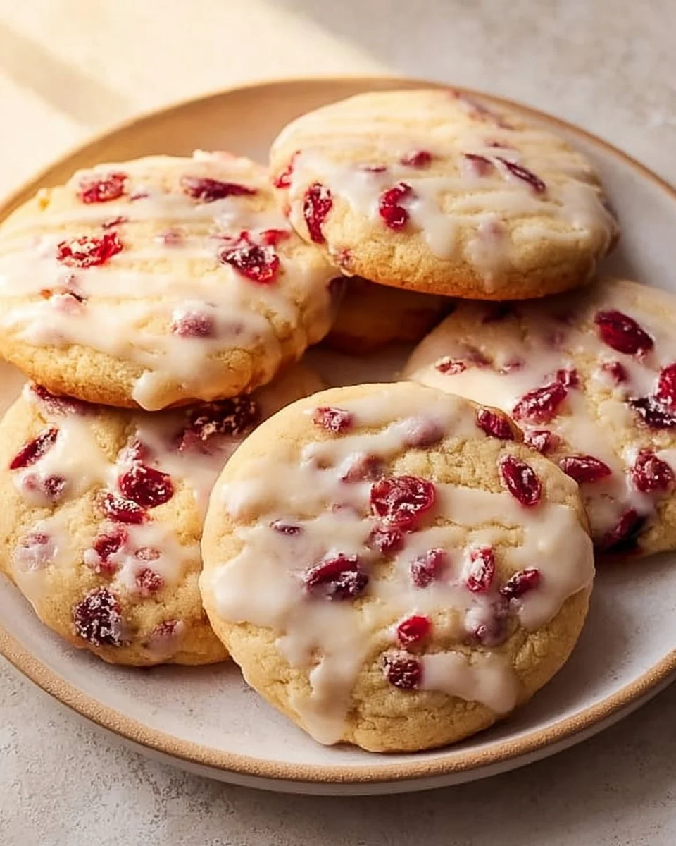 Leckere Weihnachts-Cranberry-Orange-Kekse auf einem festlich gedeckten Tisch