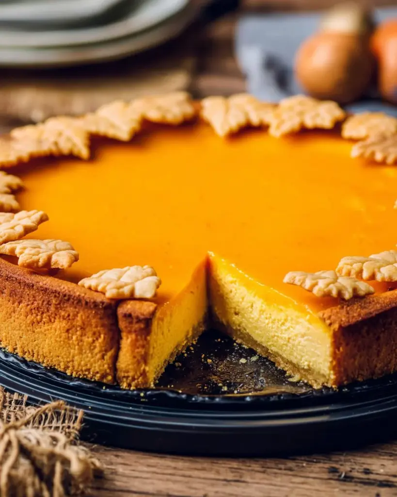 Leckerer Hokkaido-Kürbiskuchen mit herbstlichen Aromen