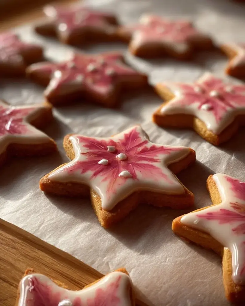 Punschsterne - traditionelle Weihnachtsplätzchen aus Deutschland