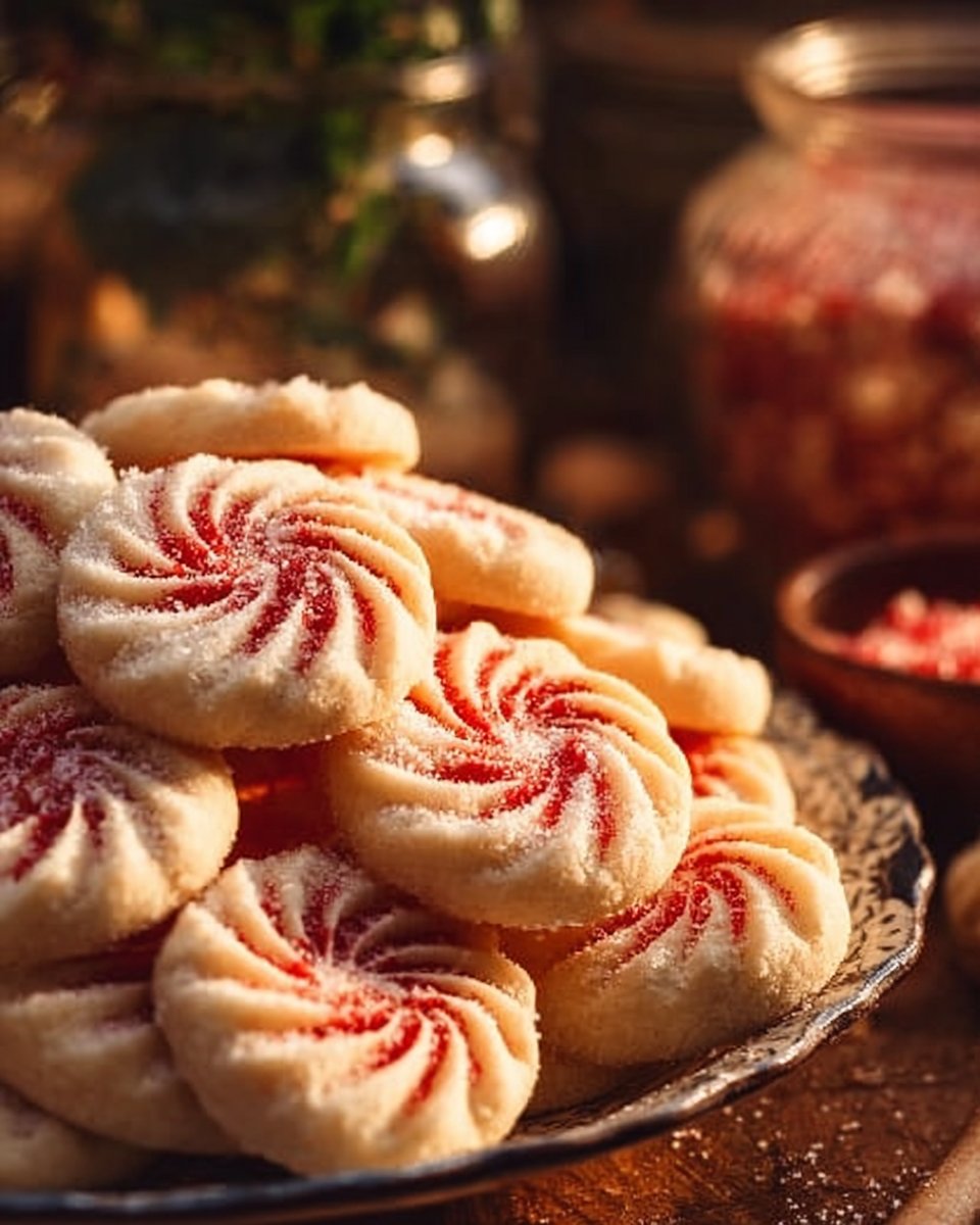 Butter cookies with sharp patterns