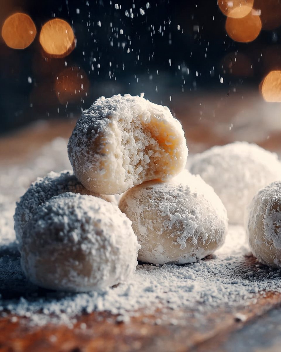 Gezuckerte Kondensmilch-Schneeballkekse