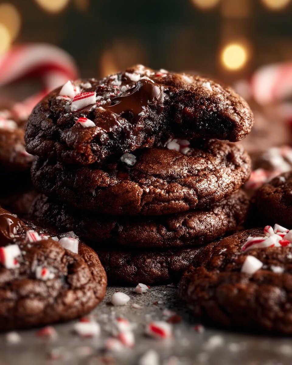 Pfefferminz-Brownie-Kekse