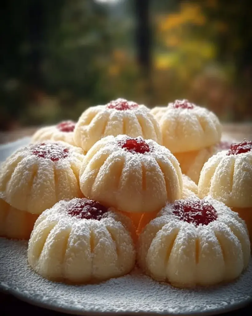 Bunte Weihnachtsplätzchen auf einem festlich gedeckten Tisch