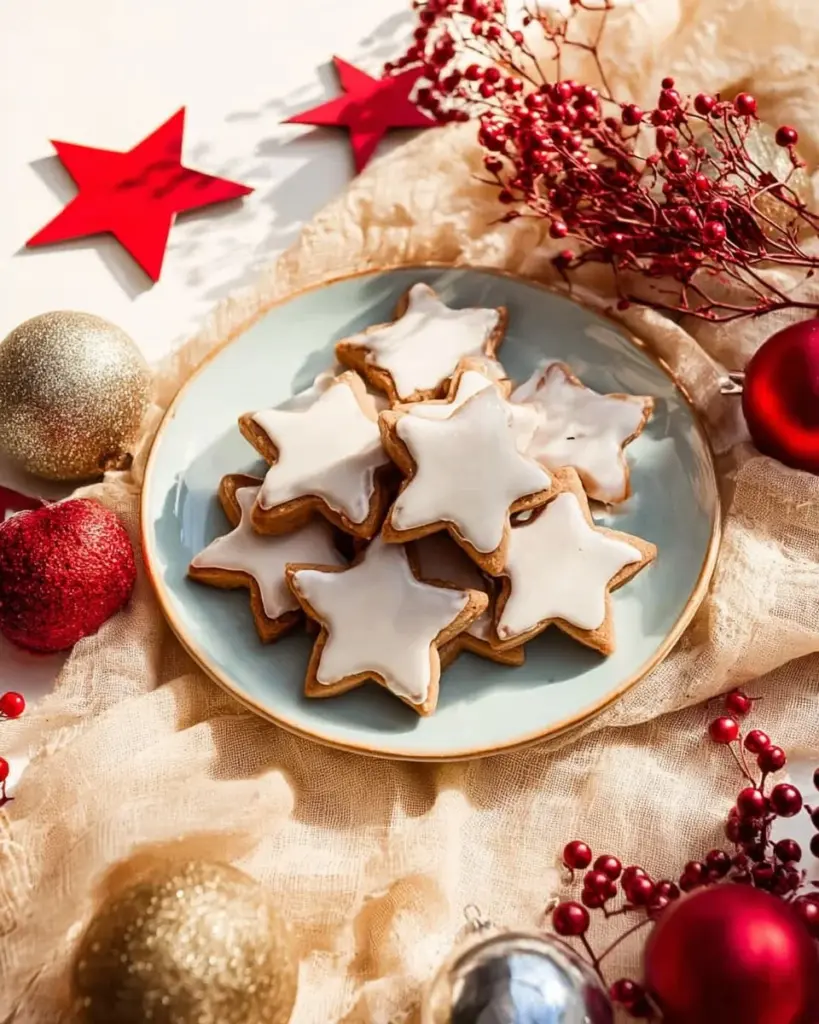 Zarte Zimtsterne - köstliches Weihnachtsgebäck mit Zimt und Mandeln