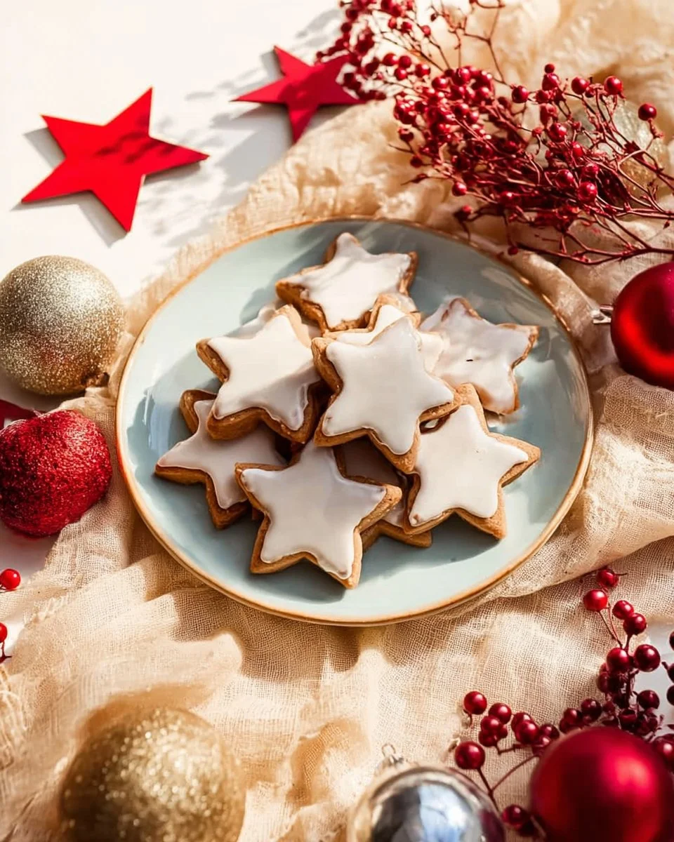 Zarte Zimtsterne - köstliches Weihnachtsgebäck mit Zimt und Mandeln